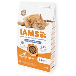 IAMS CAT Vitality Adult Light-Sterilized 3kg - Outlet